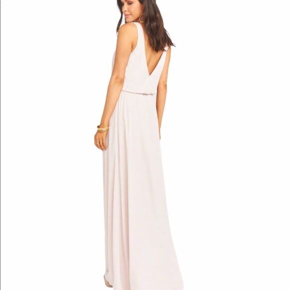 Show Me Your Mumu Kendall Maxi Dress Show Me The Ring Crisp‎ Bridesmaid Small - Picture 15 of 15